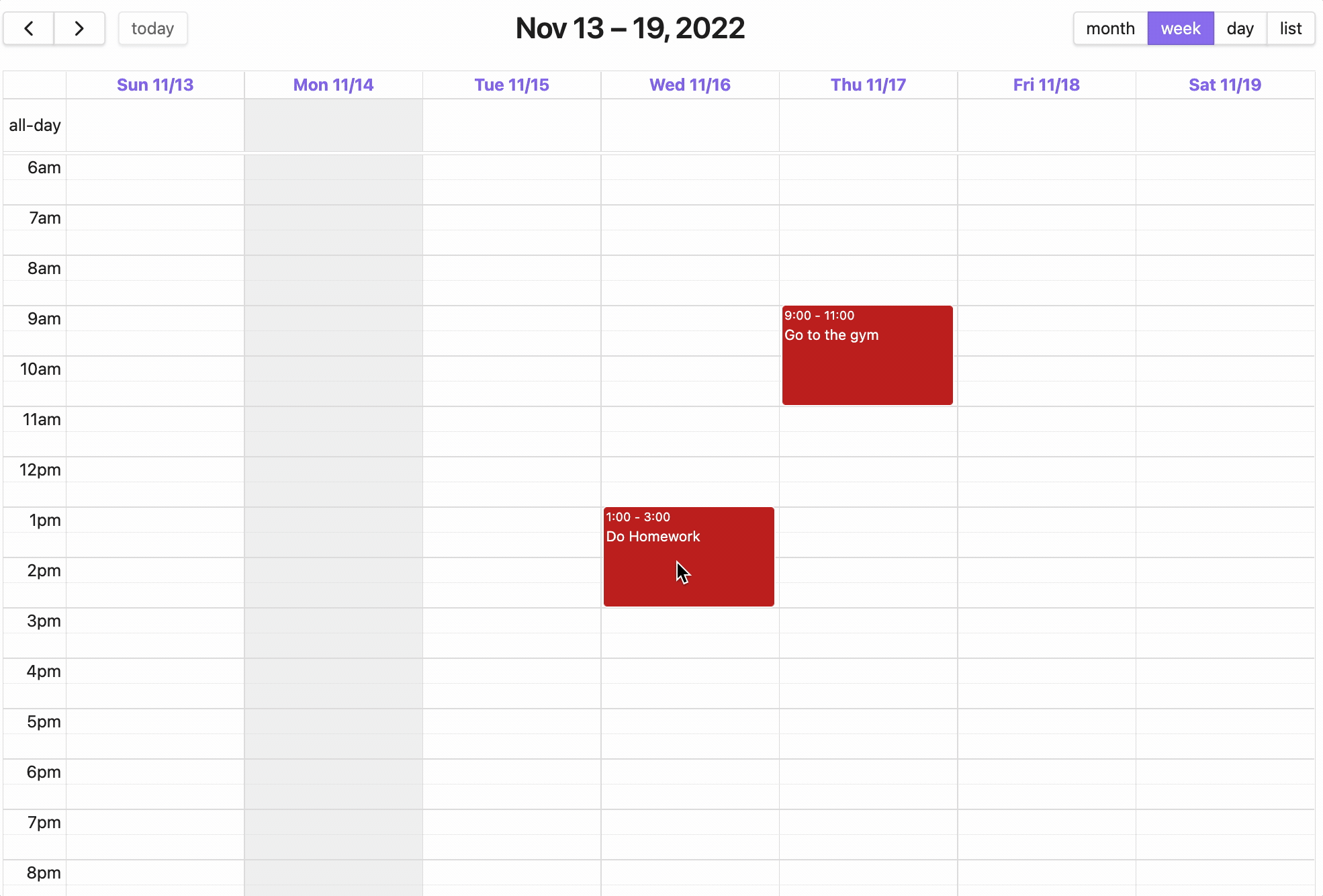 Task Events